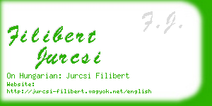 filibert jurcsi business card